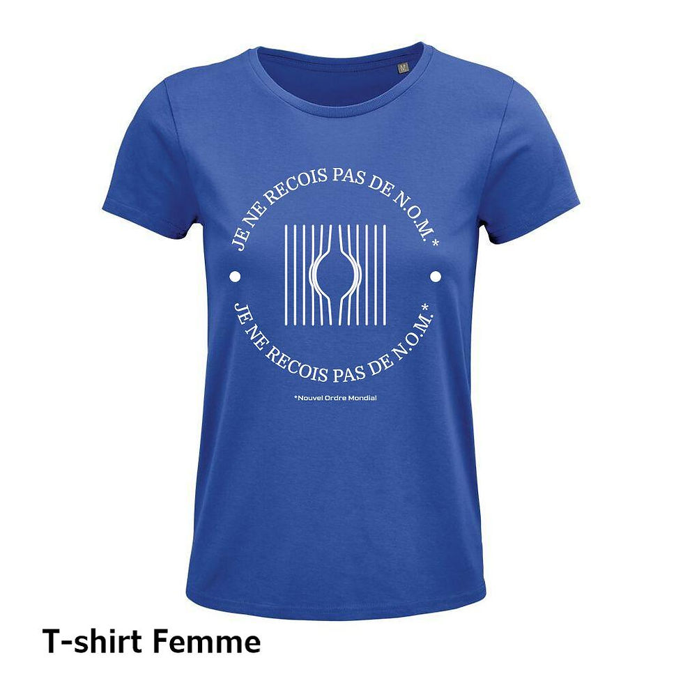Miniatura: T-shirt Femme Je ne reçois pas de N.O.M (plusieurs couleurs au choix)