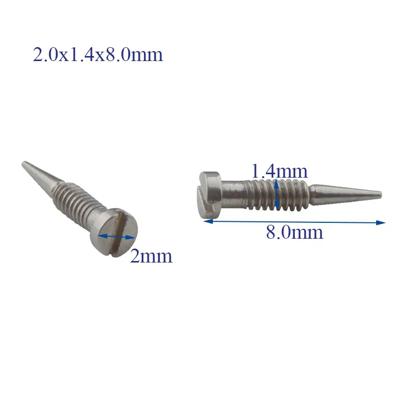 Thumbnail: 200pcs Glasses Spring Hinge Screws Eyewear Optical Eyeglasses Screw Accessories