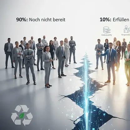 Lücke zwischen Anspruch und Wirklichkeit in Unternehmen