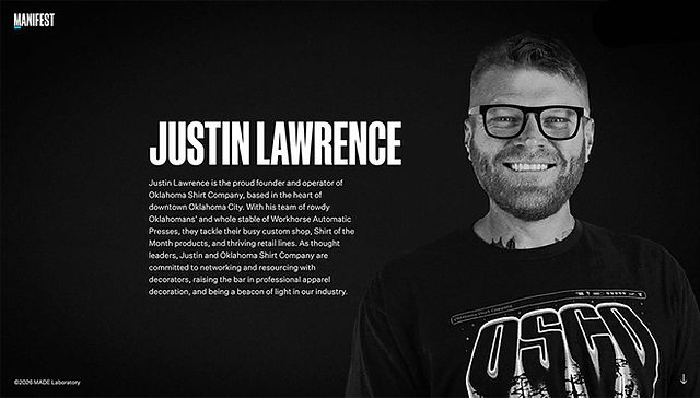 MANIFEST 2026 Speaker Justin Lawrence