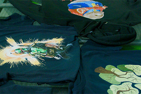 ROQ HYBRID prints on the ROQ SAHARA Conveyor Dryer
