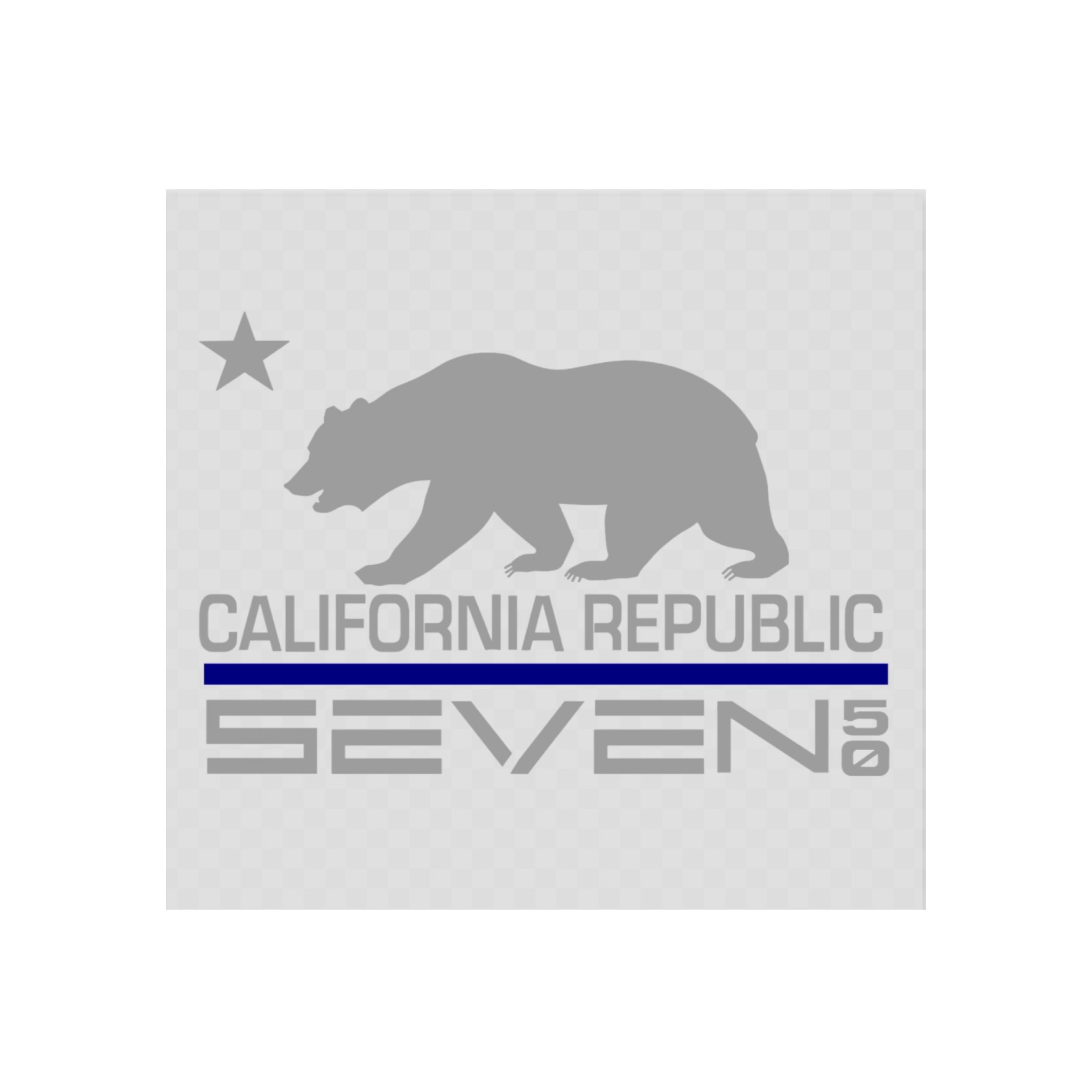 “California Republic 750” Clear Sticker