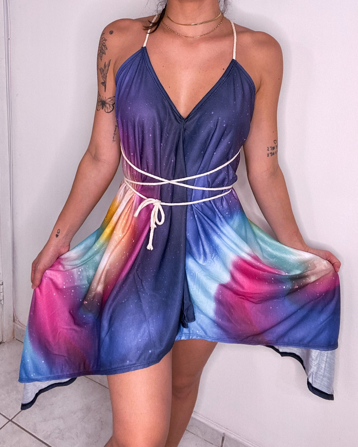 Vestido corda Galaxias