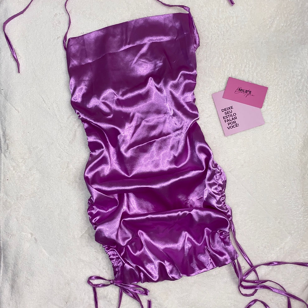 Miniatura: Vestido cetim lilás