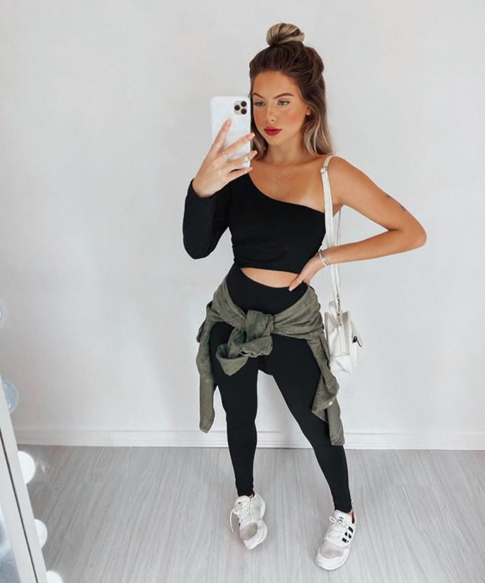 Miniatura: Cropped manga unica branca