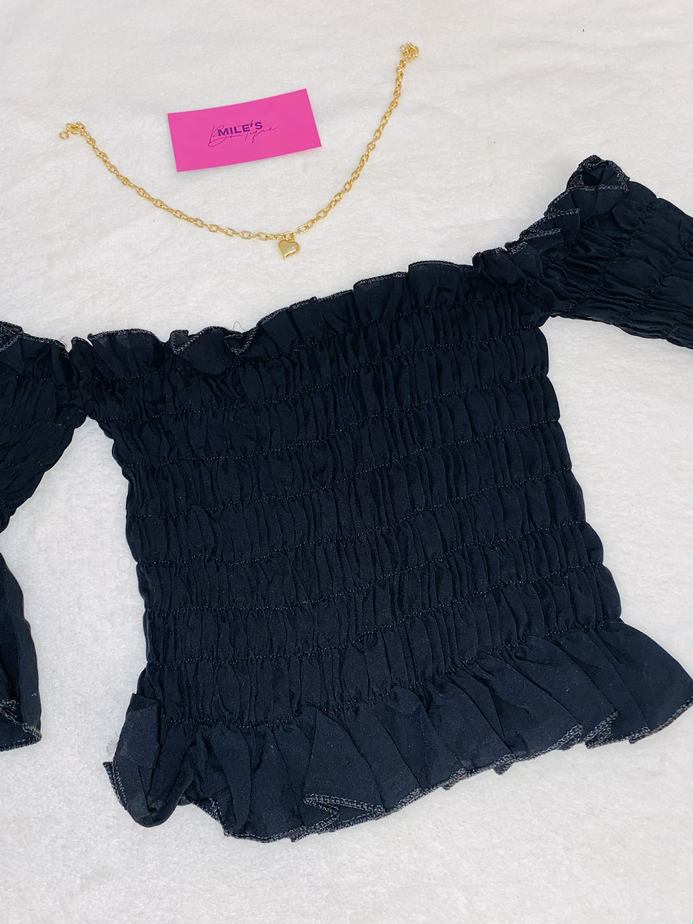 Miniatura: Cropped Ciganinha Preto