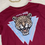 Miniatura: T-shirt cropped oncinha Vinho