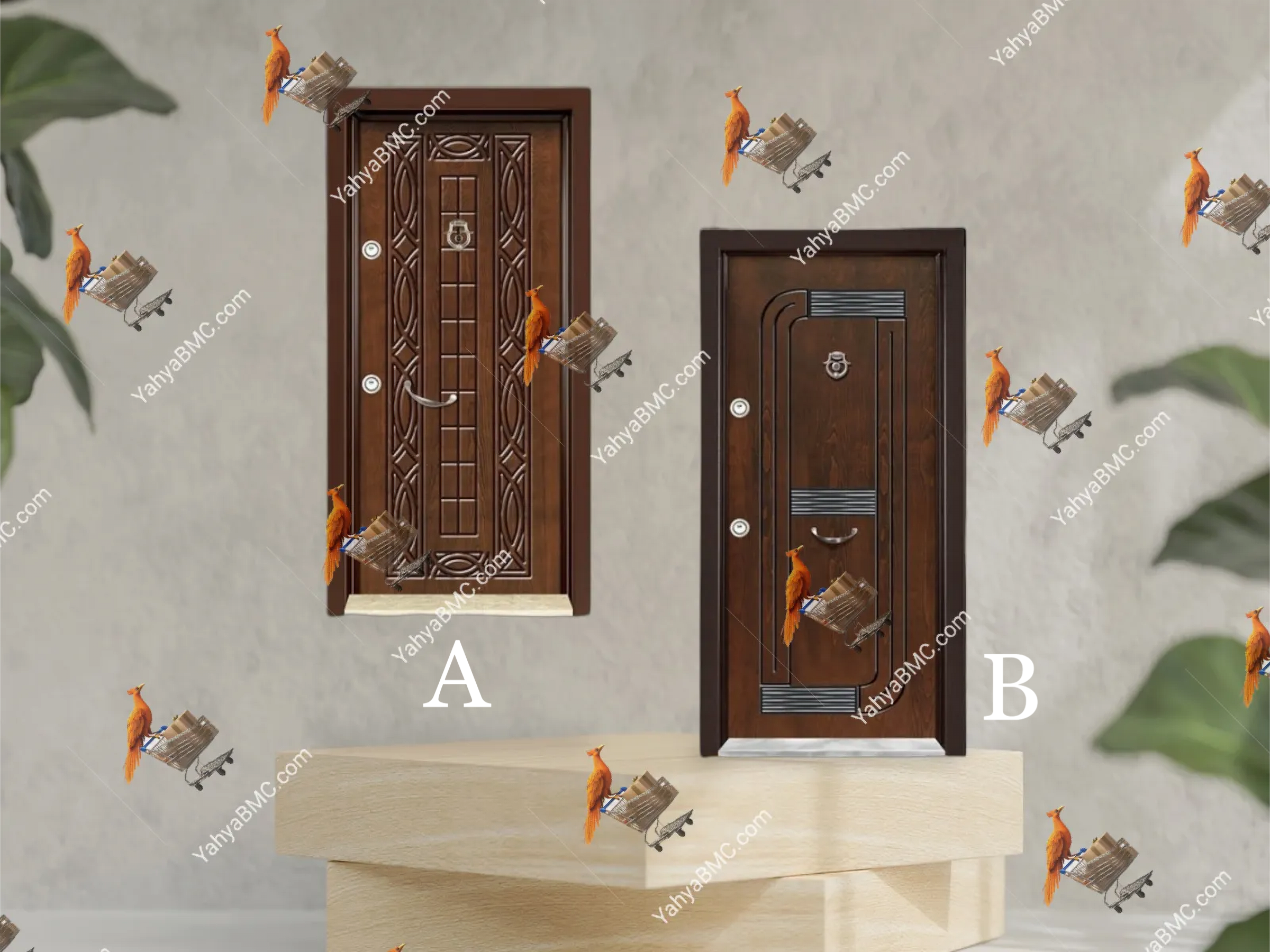 YahyaBMC Classic Embossed Wooden Panels