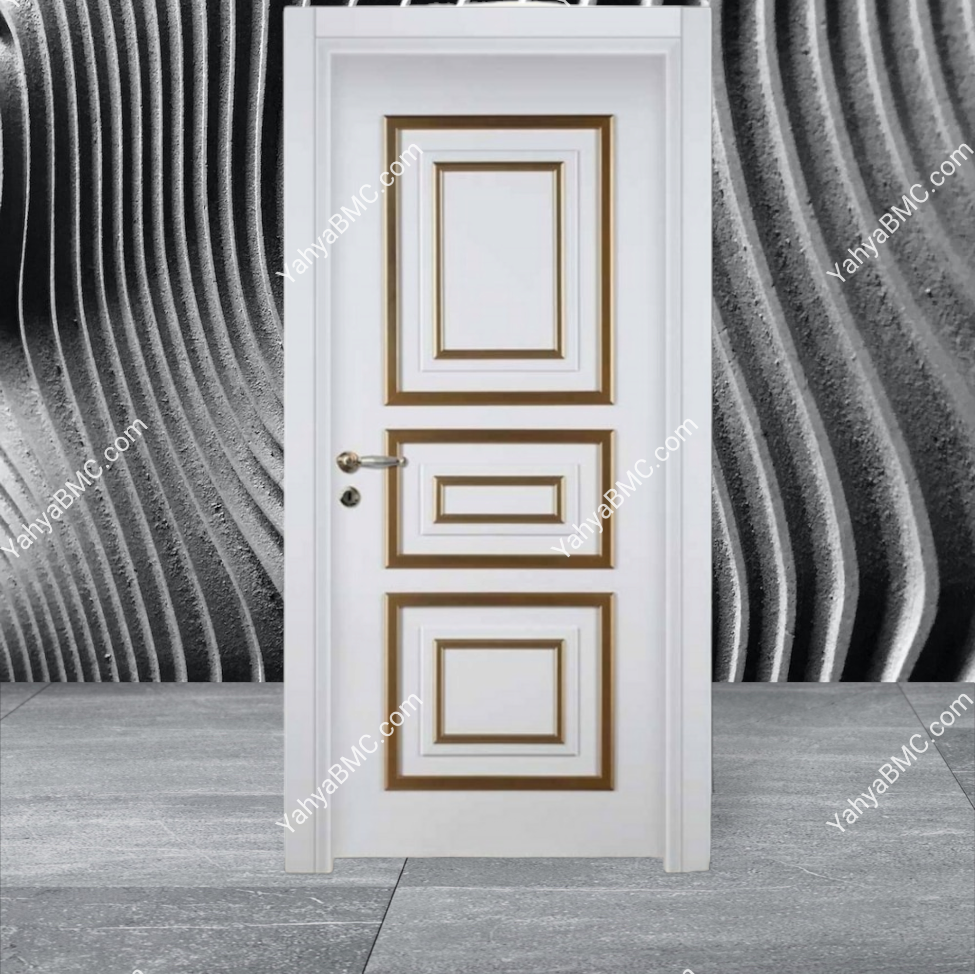 YahyaBMC Gold Embossed Lacquer Internal Door
