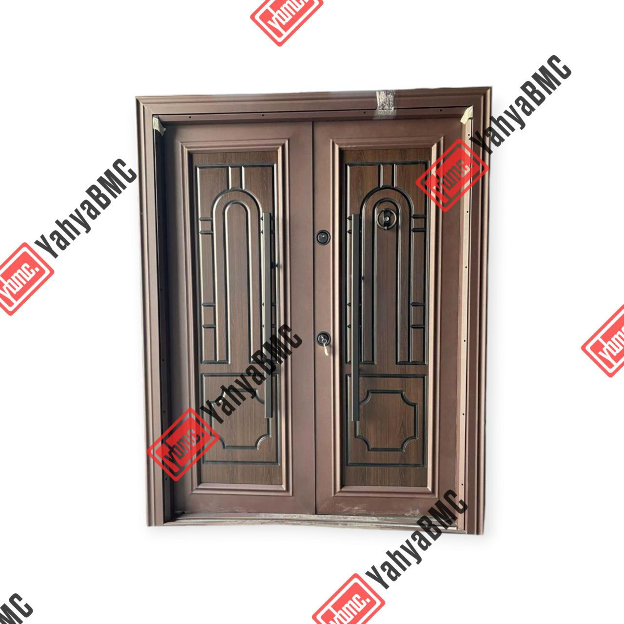 Elegant Dual-Panel Security Door