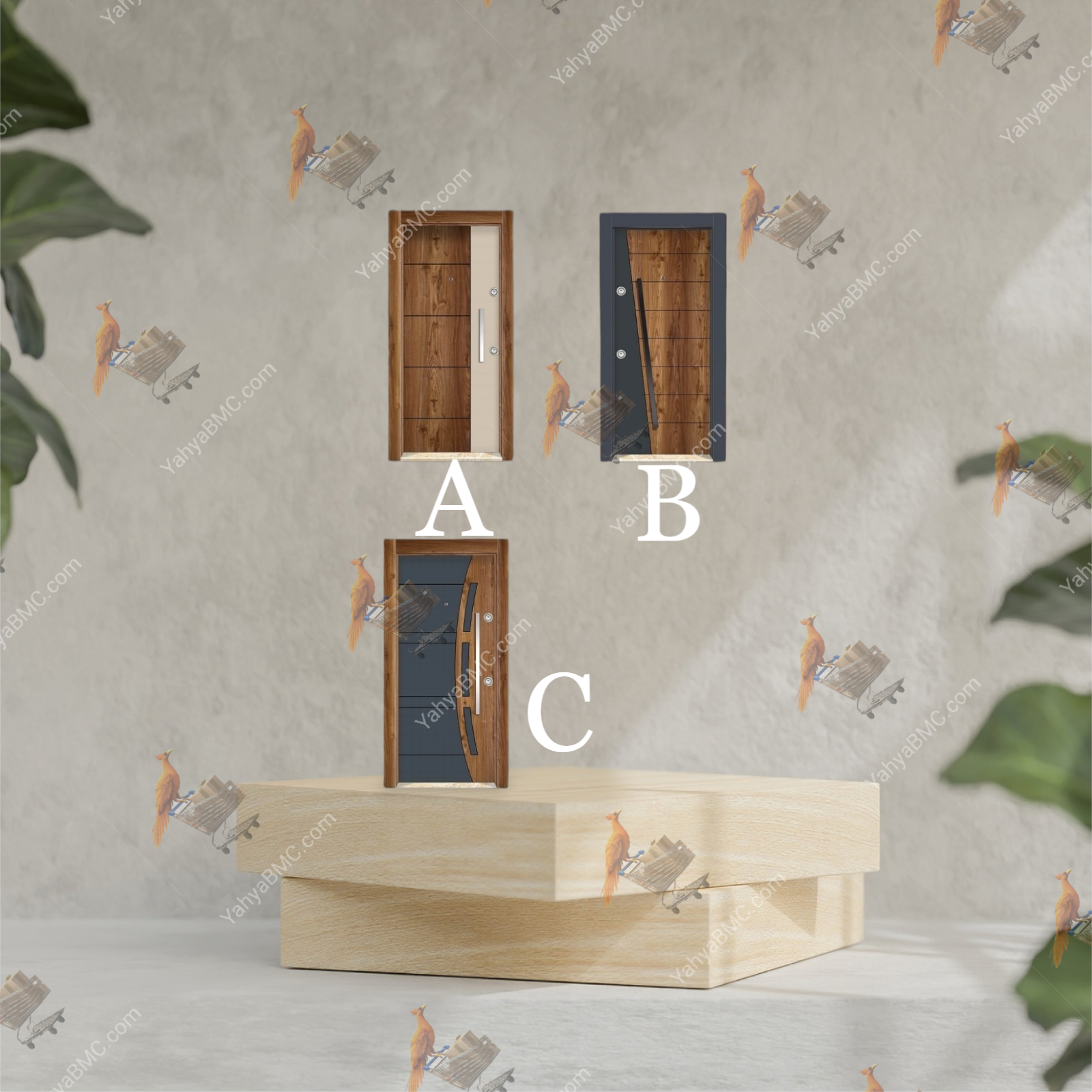 YahyaBMC Saruhan Dual Color Panel Door