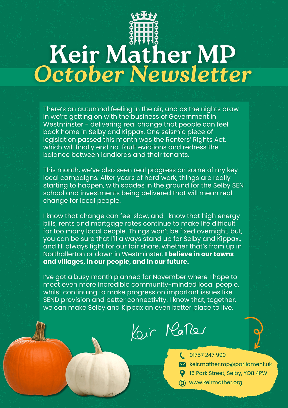 October 2025 Newsletter