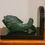 Thumbnail: VTG Solid Bronze Fish with Green Patina Bookend