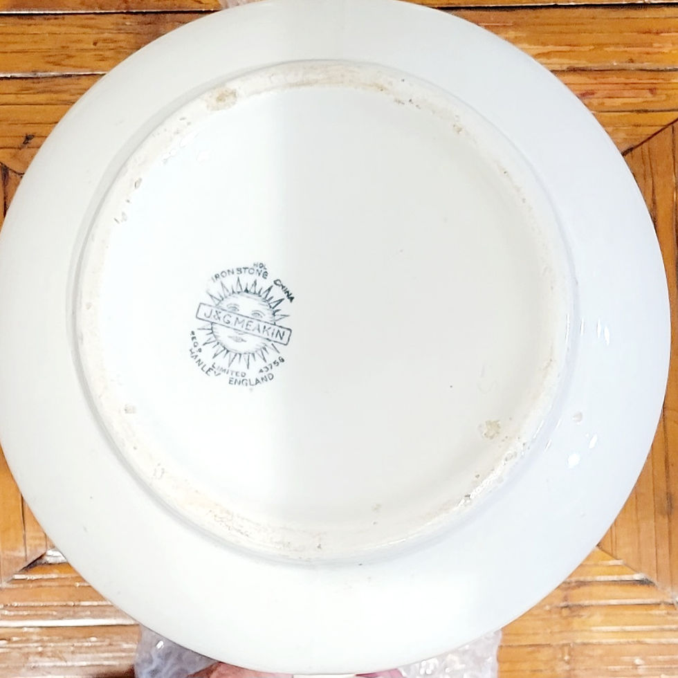 Thumbnail: Antique J&G Meakin Large Ironstone Tall Pitcher 