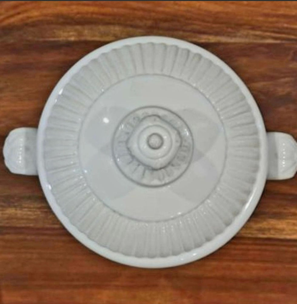 Thumbnail: VTG Ceramic Decorative Pot w/Lid & Handles