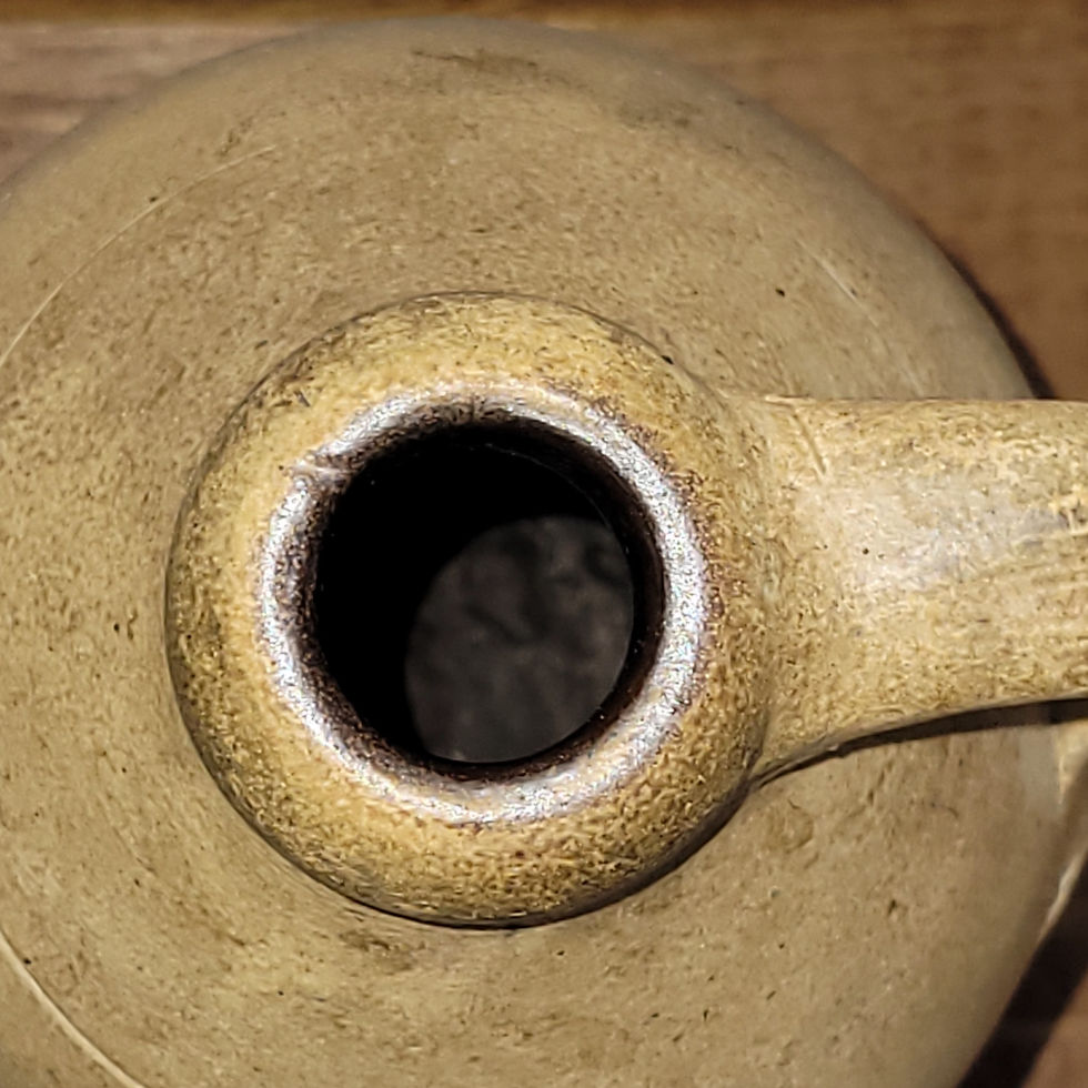 Thumbnail: Antique 1800s Handmade Primitive Salt Glazed Stoneware Jug