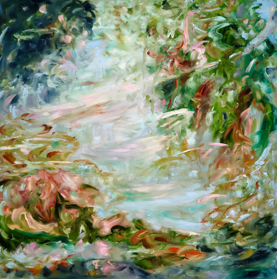 Monet inspired, impressionistic art, fine art, ponds, waterscapes, classical art