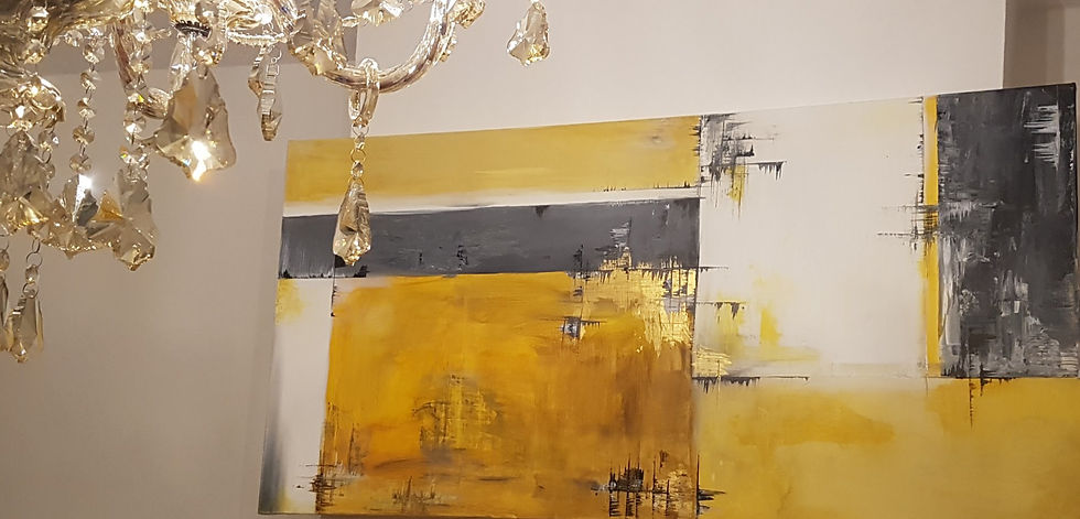 Thumbnail: Abstract Commission - Gold, Yellow and Grey