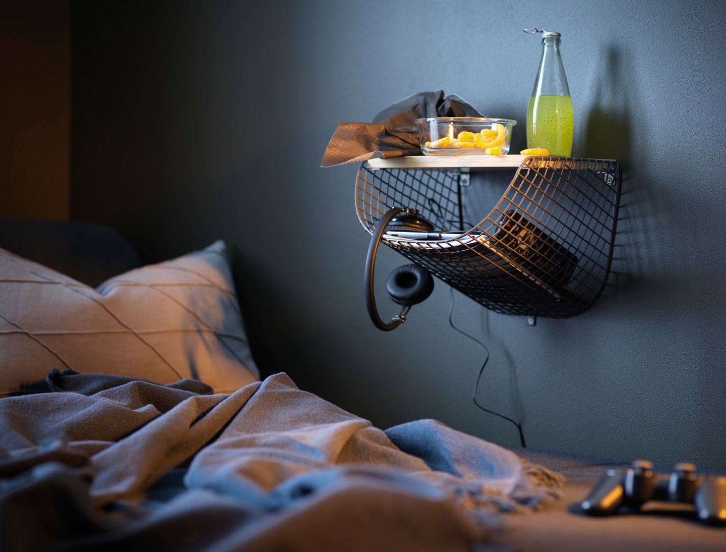 - Svenshult—a versatile wire-grid bedside shelf by Gustav Carlberg. Designed for functionality and style, it offers space for essentials while seamlessly blending into modern interiors.