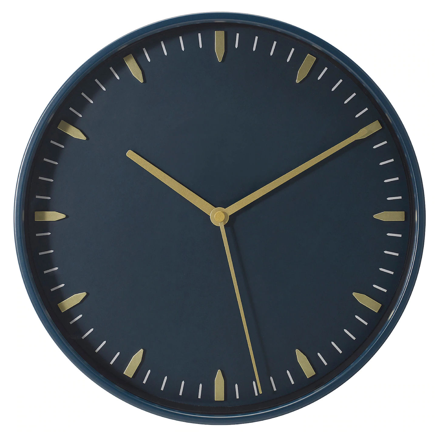 - Skärig—a sleek, Scandinavian-style wall clock by Gustav Carlberg. Its minimalist design and precise numerals bring understated elegance to modern interiors and creative spaces. Dark Blue.