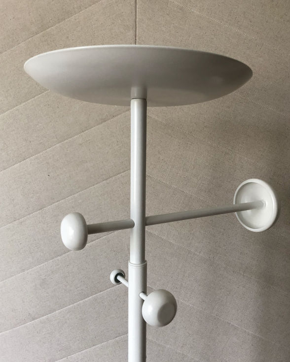 A modern clothes valet on wheels from the IKEA PS17 collection, designed by Gustav Carlberg. Sleek, functional, and perfect for stylish garment organization.