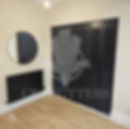 CP Shutters Abberton Range Matte Black Full Height with Mid-rail Design Shutters Doors Wes