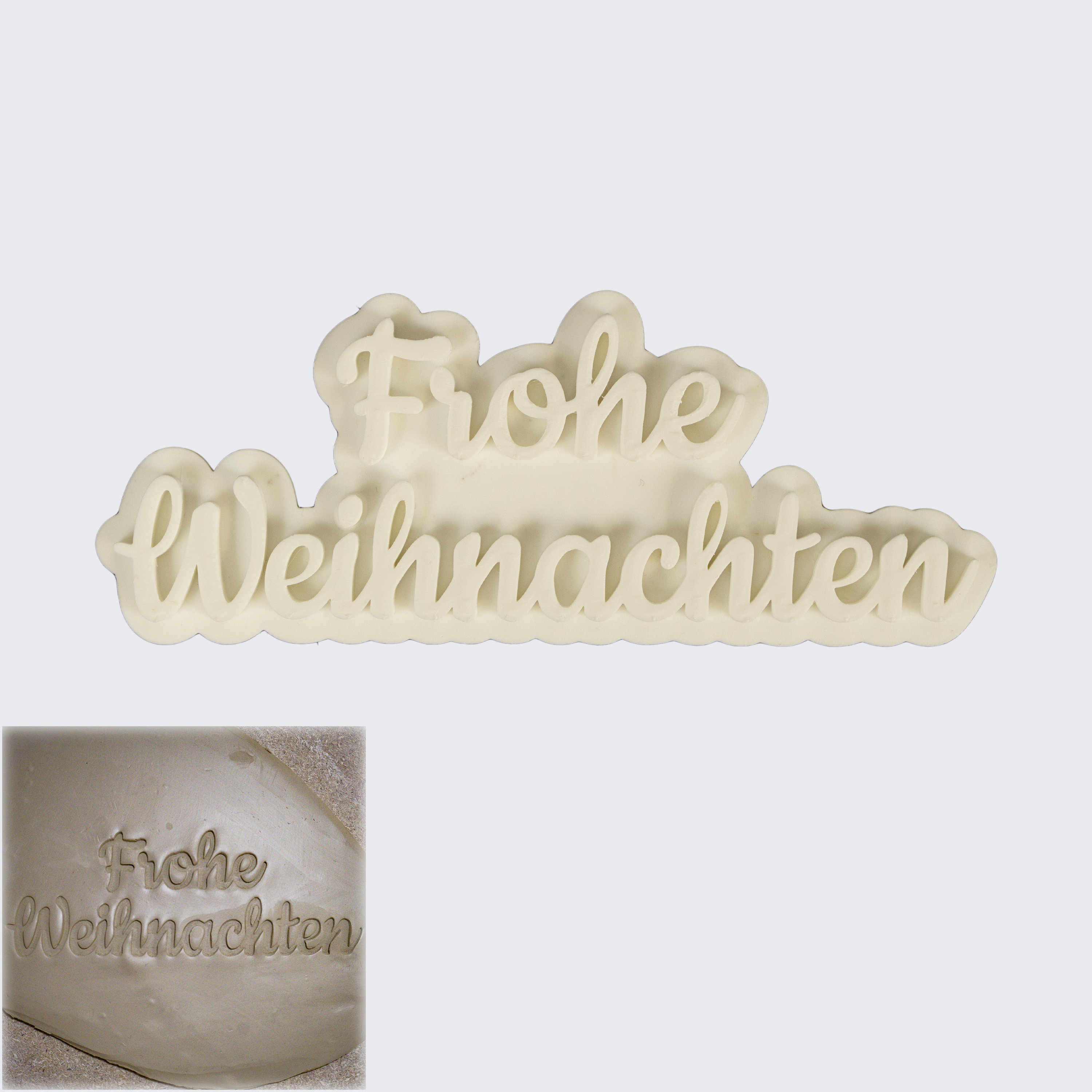 Frohe Weihnachten - Töpferstempel
