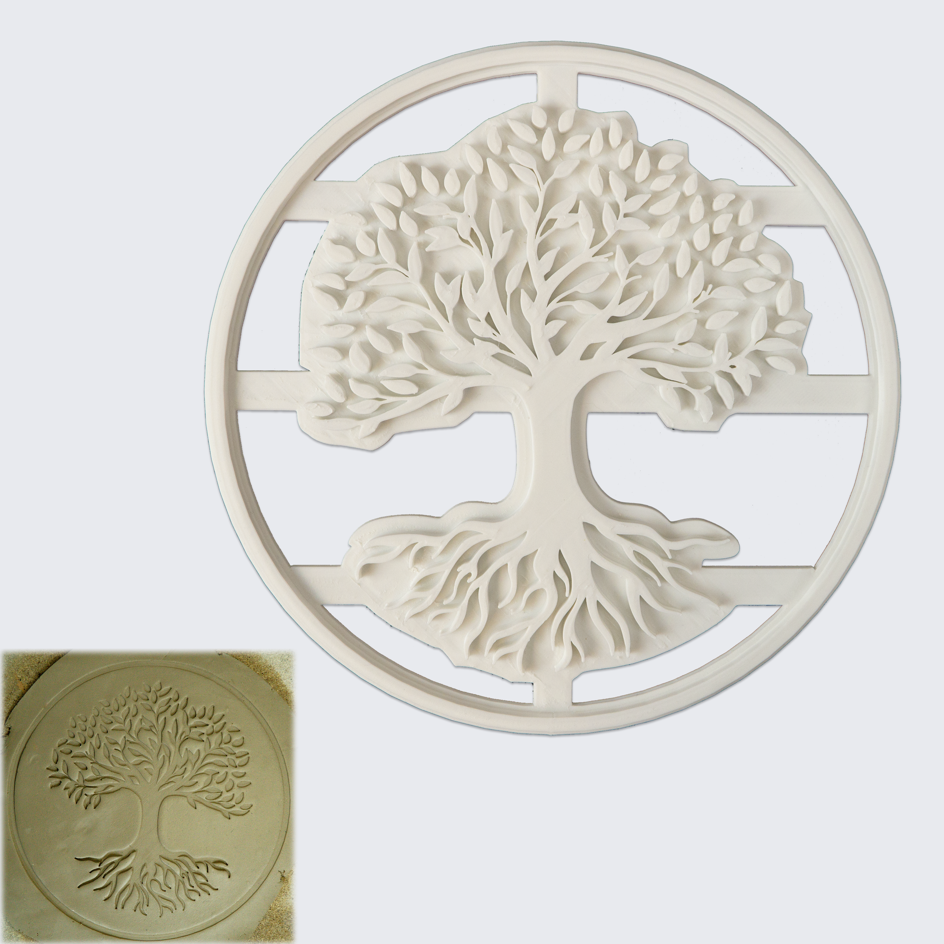 Lebensbaum mit Ring - Töpferstempel