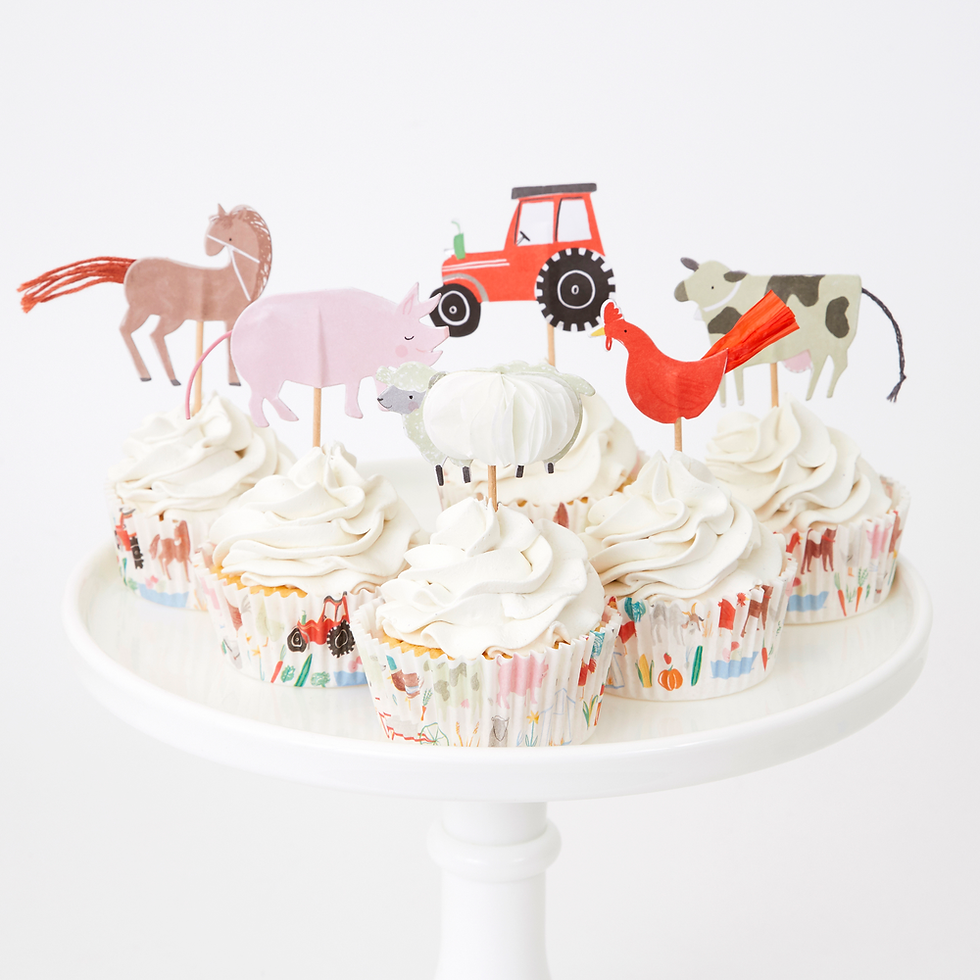 On The Farm Cupcake Kit (x 24 toppers)