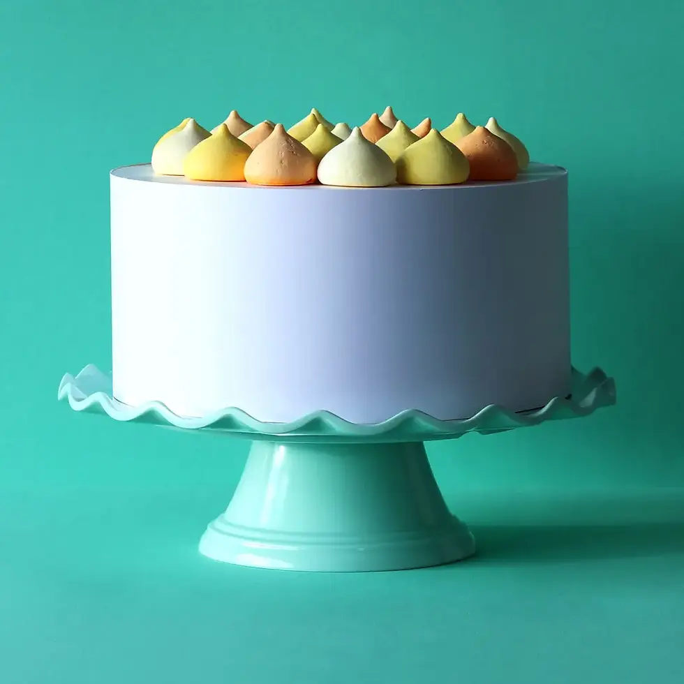 Melamine Cake stand: Wave - mint