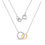 Thumbnail: Eterna Duo Unity Necklace – Interlocking Circles of Love and Harmony
