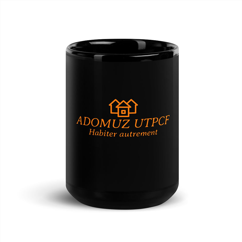 Miniature : Tasse noire brillante