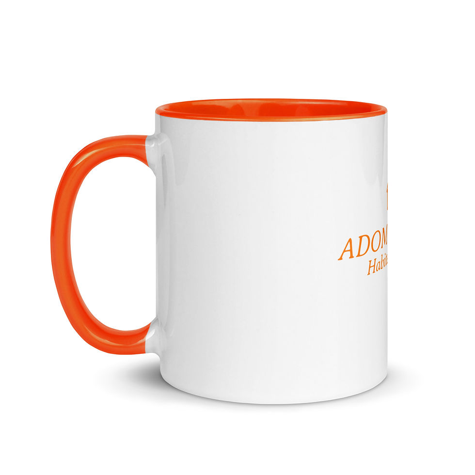 Miniature : Tasse avec couleur intérieure orange