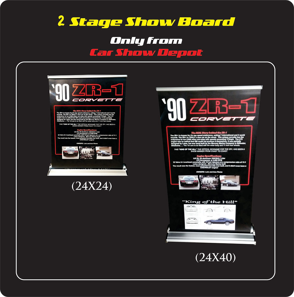 Thumbnail: 24"  2 Stage Retractable     Two Signs in ONE!