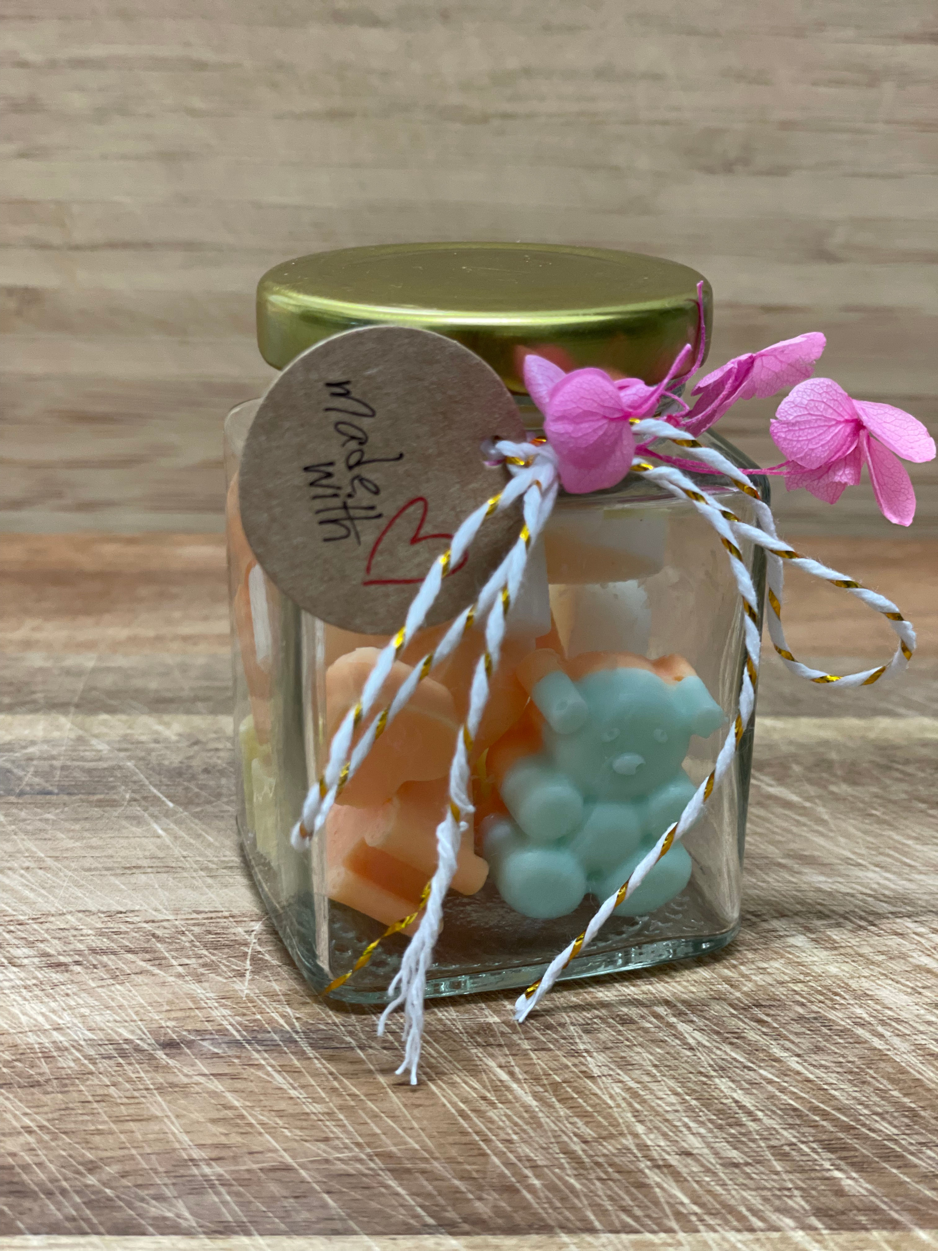 Deluxe Handmade Mini Soap Jars - Assorted
