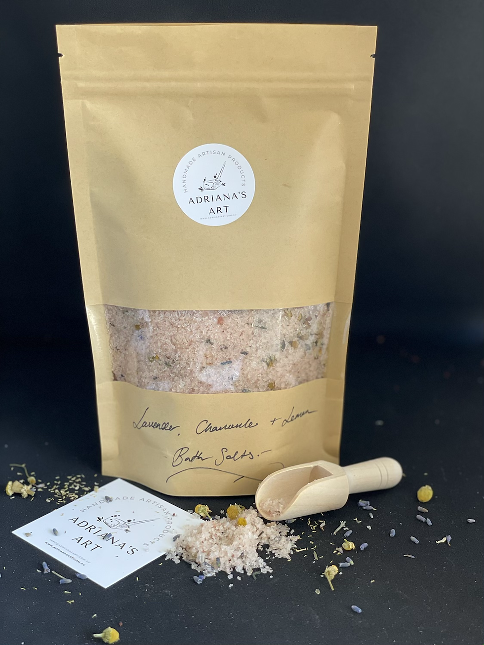 Thumbnail: Handmade Bath Salts with Lavender, Chamomile, Lemon & Australian White Clay