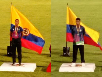 Cesarenses María Peñaloza y Bleiner Cervantes logran medalla de plata en Nacional U18 de atletismo