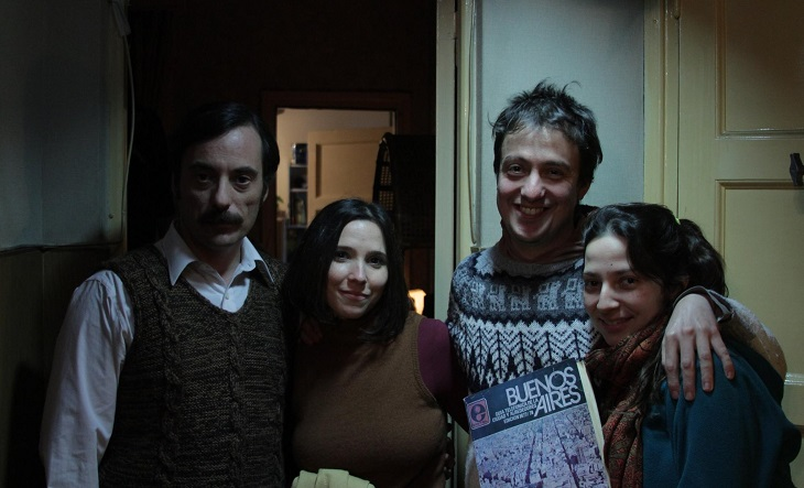 Francisco Márquez y Andrea Testa en el rodaje de La larga noche de Francisco Sanctis