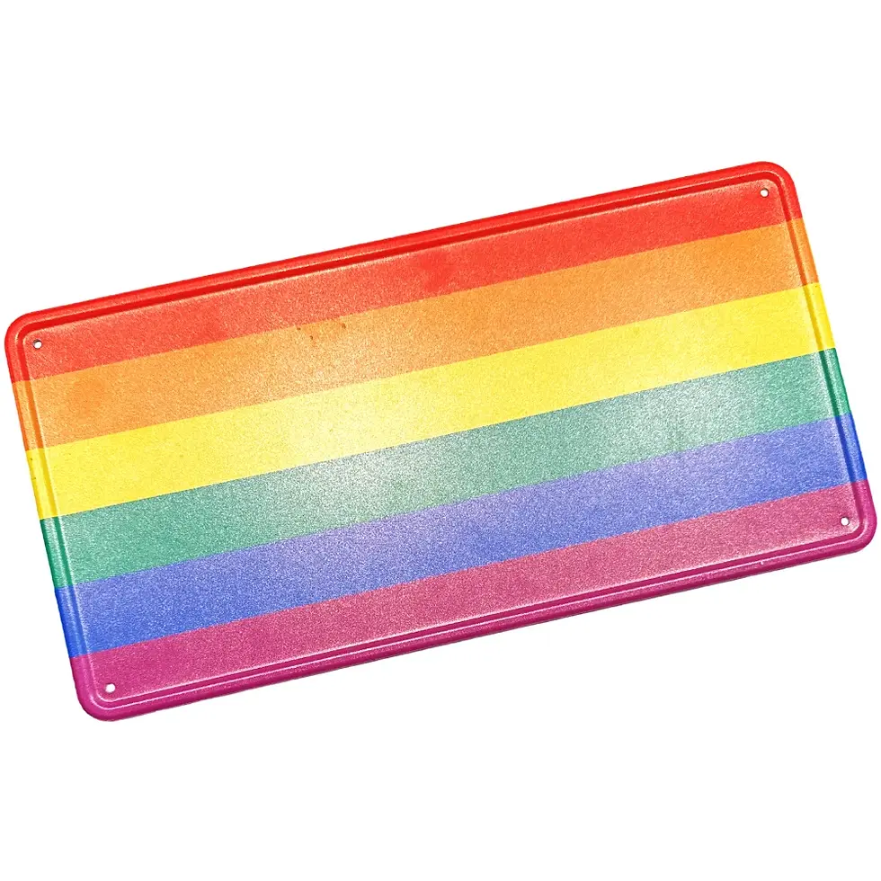 Regenbogen Blechschild – Deko mit Stolz & Message