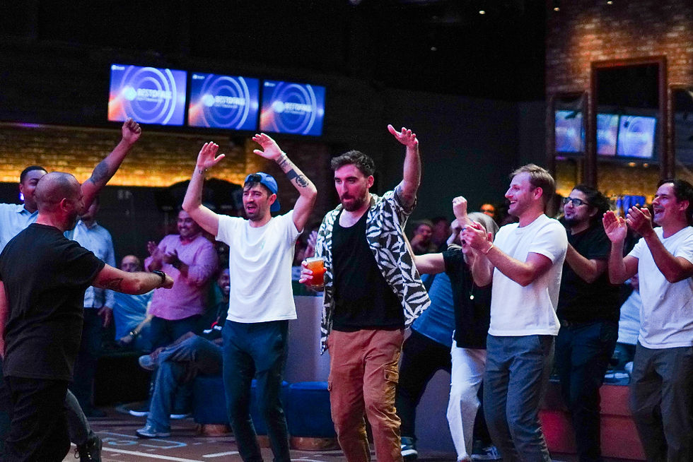 birthday party venue in Bellevue with group VR games and LED screen celebration