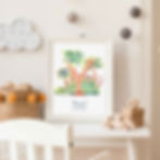 Lettre Y peinte à l'aquarelle dans un paysage exotique à personnaliser