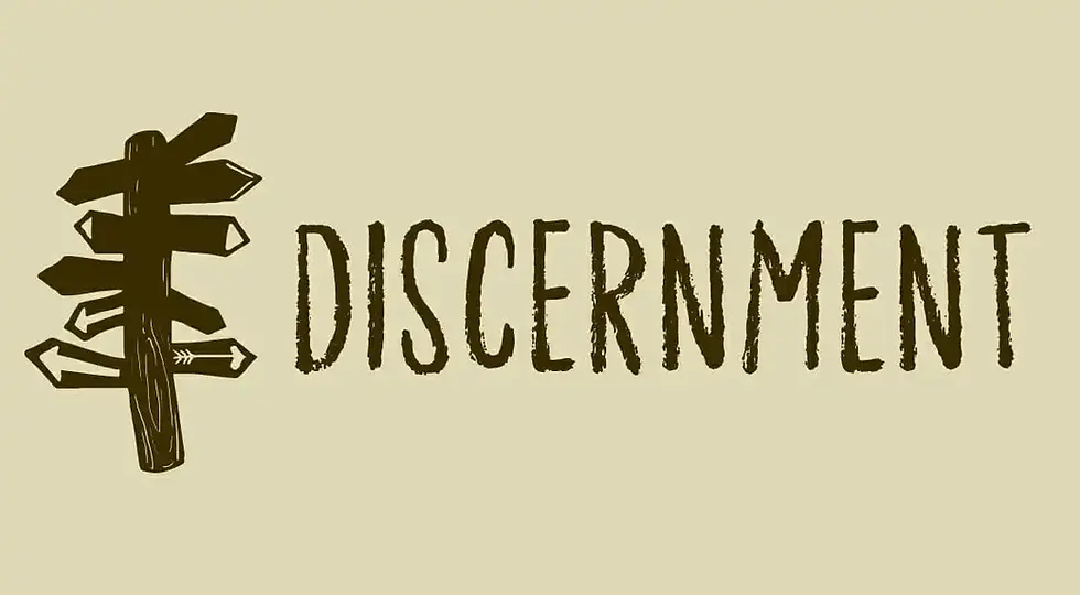 The Discernment Process- What is it? - By Andrew Barkley
