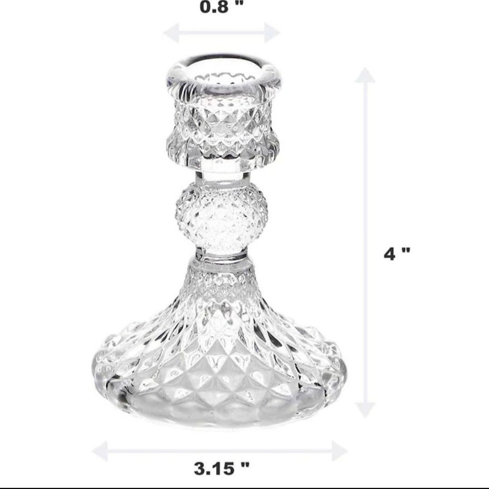 Thumbnail: Transparent Glass Candle Holder