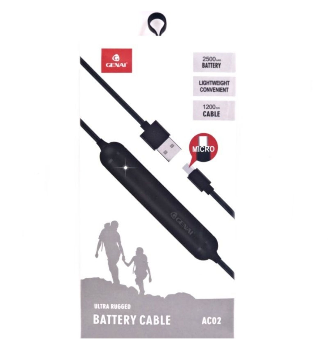 Bateria Extra Portátil Universal - Power Bank / Micro Usb/V8-2500mAh