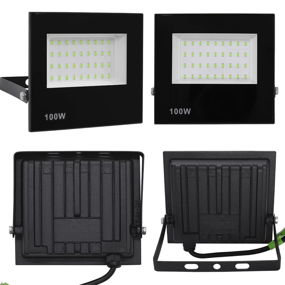 Miniatura: Refletor Led 100w Luz Verde Holofote Bivolt Prova Dágua Ip66 10x11x2.5