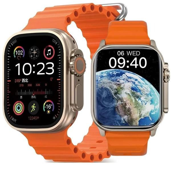 Miniatura: Pulseira Oceano Ultra W68 W69 Ultra 9 Pro Laranja 42-49mm