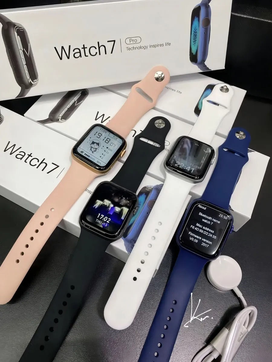 Miniatura: Relogio Smartwatch  Unisex W27 Pro Série 7 Luxo Cor da caixa Rosa