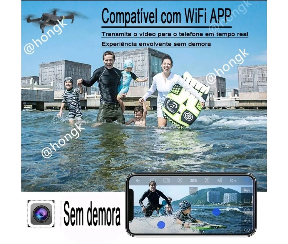 Miniatura: Drone GPS Wifi  Com Câmera 4k  Braço Dobrável Controle Remoto