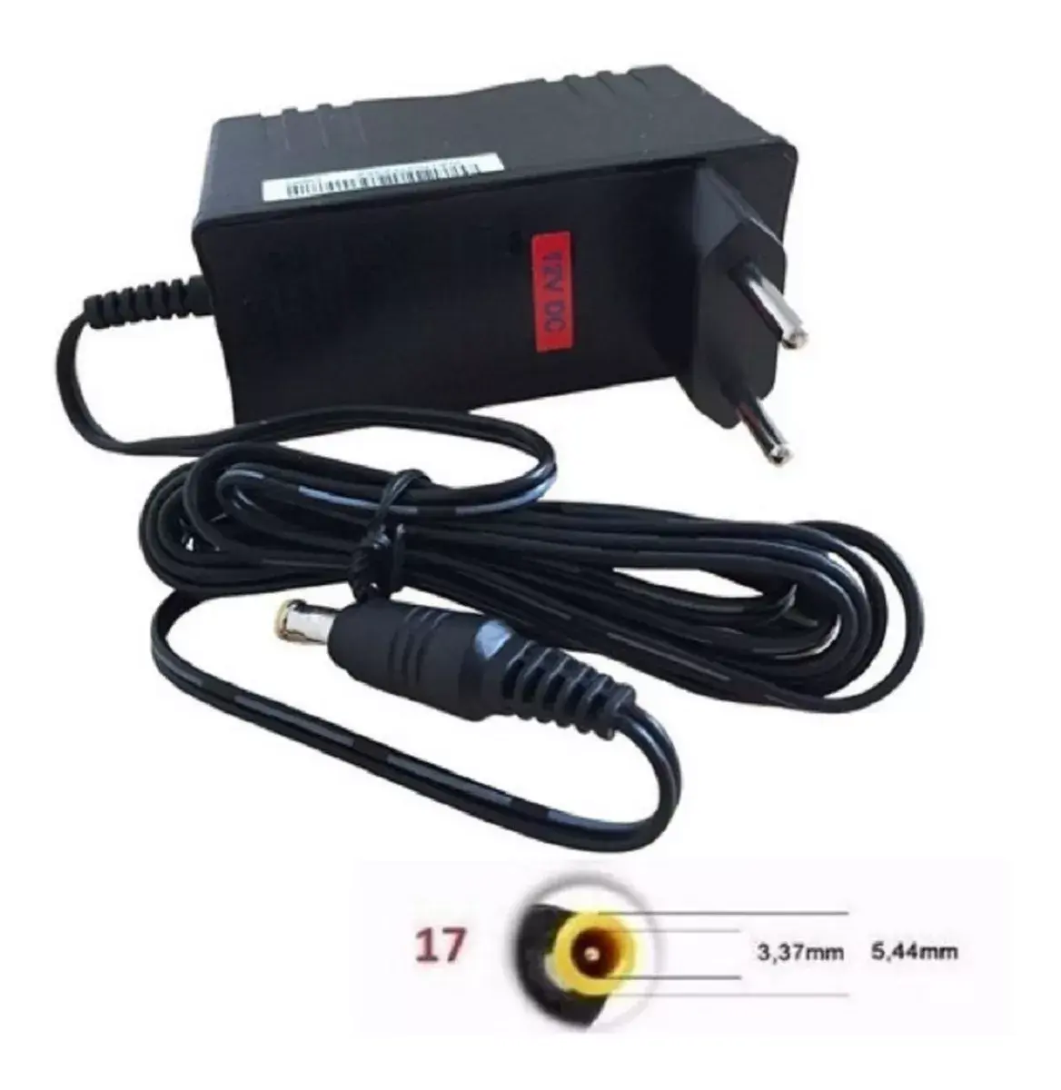 Fonte 12v Com Pino P4 Agulha, 2.5A