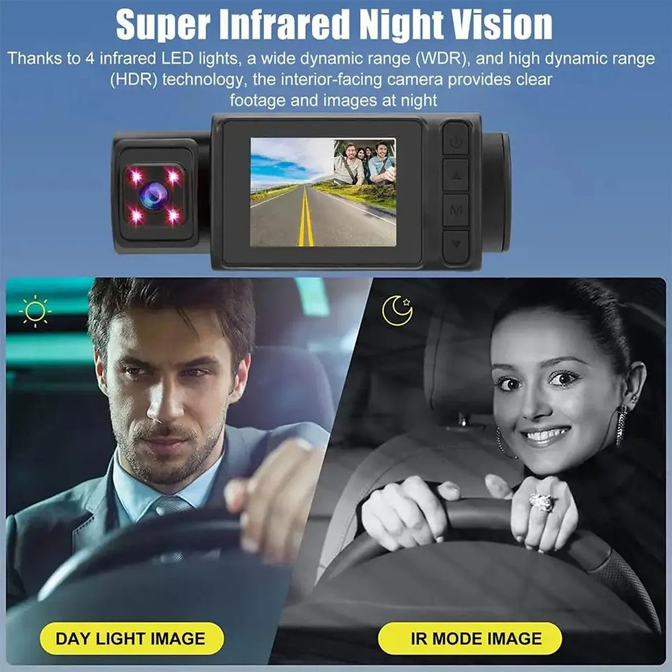 Miniatura: Camera De Carro  Com 2 Lentes  3 Canais F Dash Cam 1080p Recarregavel